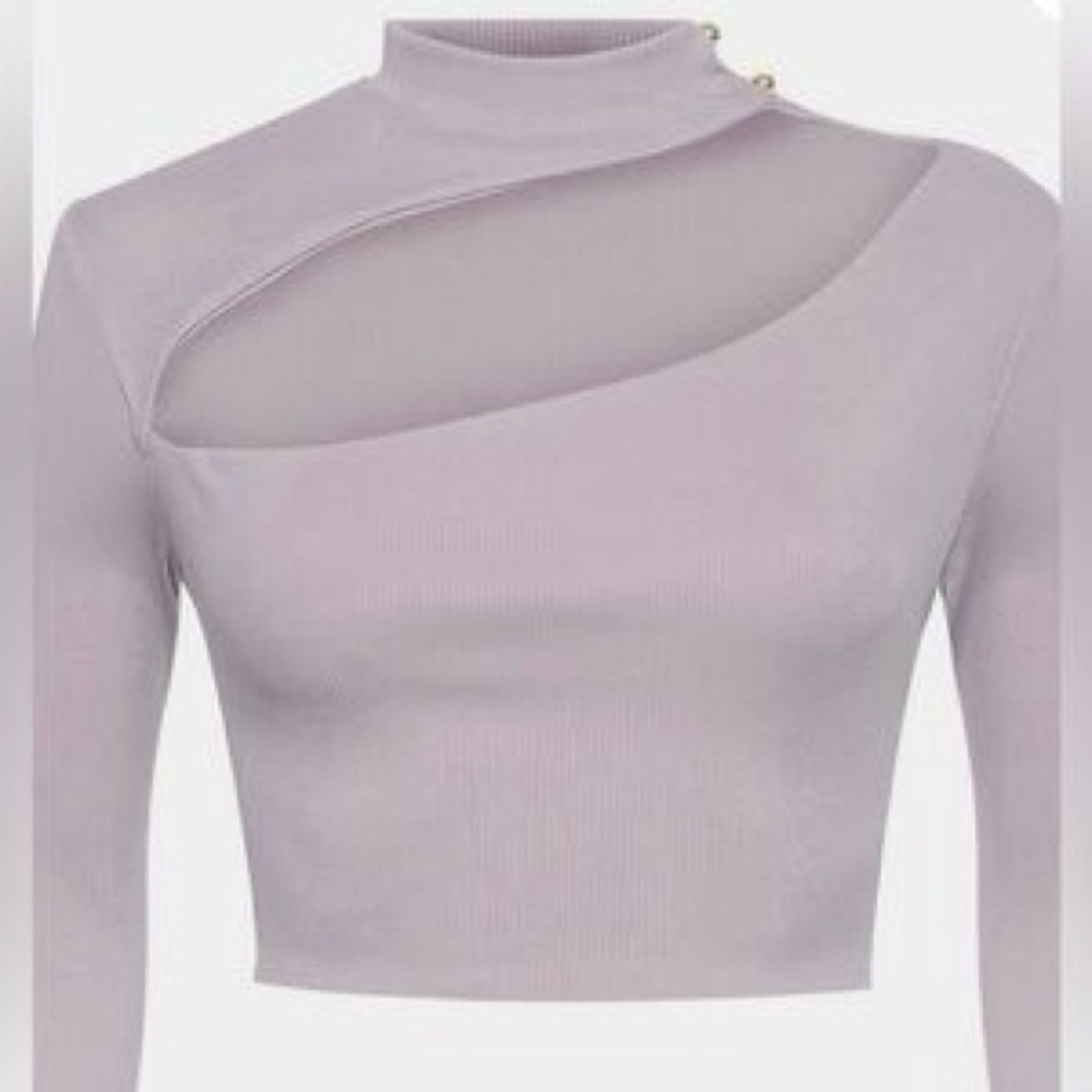 Lilac Cropped Longsleeve